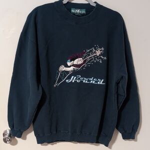 Big Dogs Women's Dark Teal Crewneck Sweater